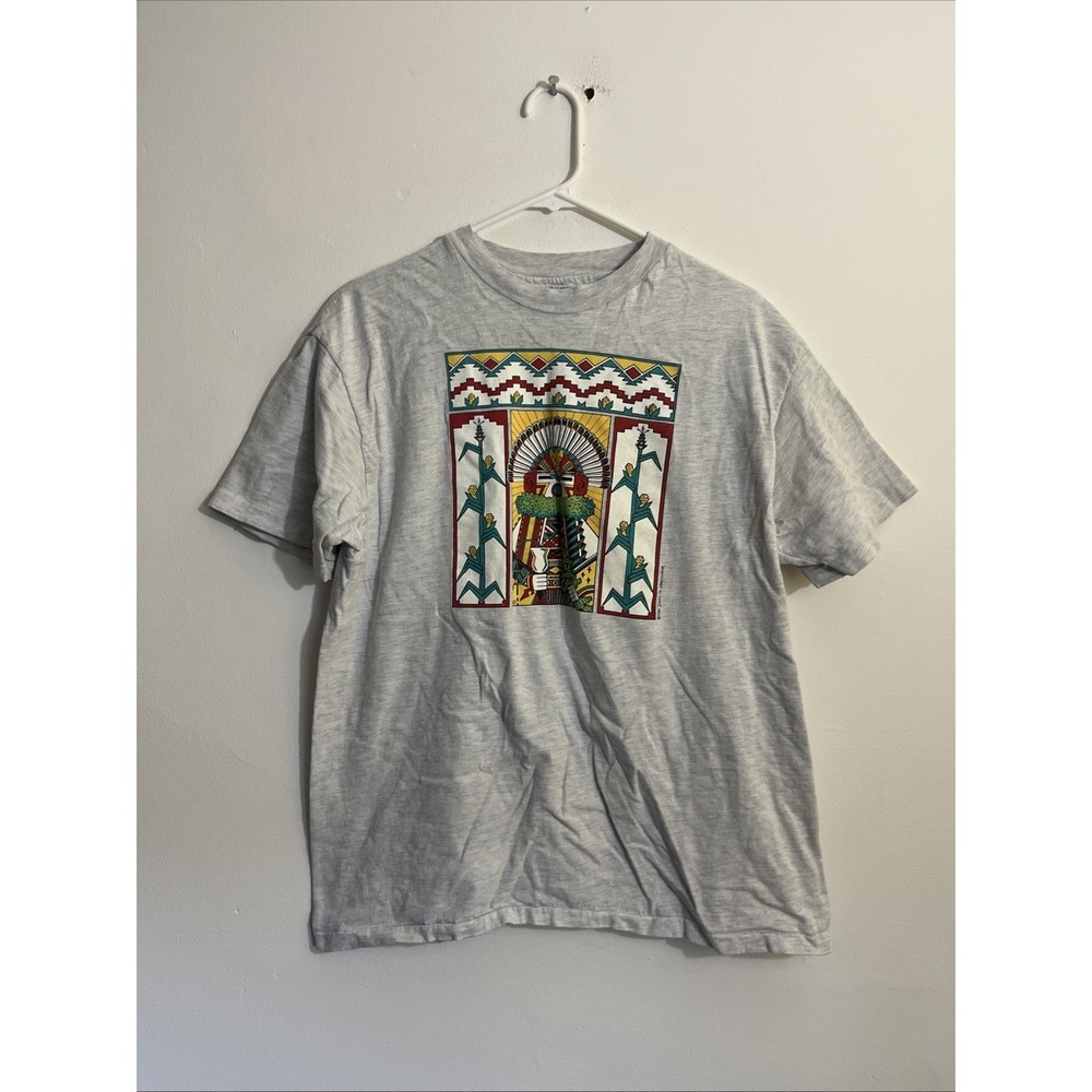 Vintage Hanes Beefy T Shirt Aztec Maize Santa‎ Fe Sportswear 1989